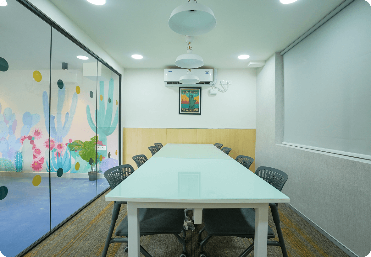 Collaboration areas for teamwork, brainstorming, and informal discussions at BHIVE Indiranagar